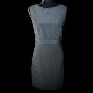 YL by Yair - Black 100% Silk Sheath Dress - Size 8